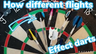 How changing flights effects the darts [upl. by Arnold]