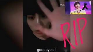 Engsub Shinee Jonghyun Last Goodbye to fans in Instagram LIVE RIP [upl. by Dorlisa588]