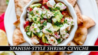 One of the BESTTASTING Ceviche Recipes  SpanishStyle Shrimp Ceviche [upl. by Lionel]