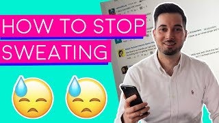 Sweating  Excessive Sweating  How To Stop Sweating [upl. by Yajiv]