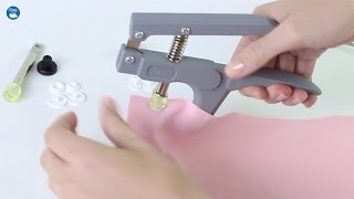 How to use a Dritz Plastic Snap Fastener Pliers Kit [upl. by Reggi]