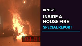 A firsthand look at a house fire from the inside  Special Report  ABC News [upl. by Akemehs529]