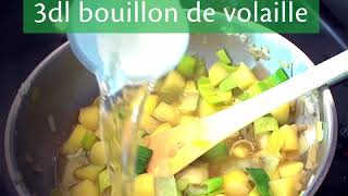 Recette vaudoise papet vaudois en verrines [upl. by Hakceber]