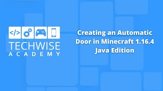 Minecraft Use a Command Block to Create an Automatic Door in v1164 Java Edition [upl. by Torrlow]