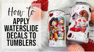 How to Apply Waterslide Decals to Tumblers [upl. by Onivla]