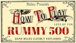 How To Play Rummy 500 card game [upl. by Belle]