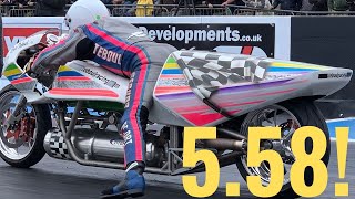 ROCKET POWERED MOTORCYCLE BREAKS WORLD RECORD [upl. by Hasile811]