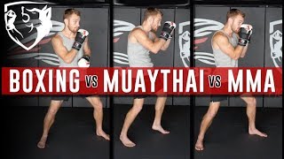 MMA vs Boxing vs Kickboxing 5 Technical Differences [upl. by Titania]