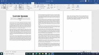 How To View Multiple Pages on MS Word at Once [upl. by Gnos]