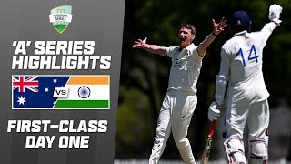 Australia A v India A  Firstclass match one  Day 1 [upl. by Loredana]