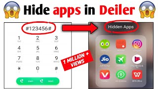 How To Hide Apps on Android 2021 No Root  Dialer Vault hide app  how to hide apps and videos [upl. by Peisch296]