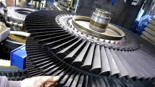 Jet engine turbine blade noise [upl. by Ellerihs]