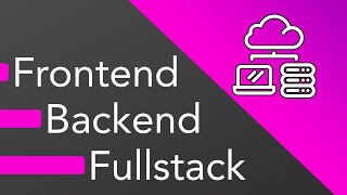 Frontend vs Backend vs Fullstack Web Development  What should you learn [upl. by Deirdre453]