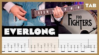 Foo Fighters  Everlong  Guitar Tab  Lesson  Cover  Tutorial [upl. by Yennej286]