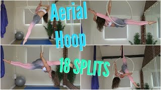 18 Aerial Hoop SPLIT moves  UNIQUE AERIALISTS [upl. by Frayda]