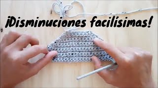 ¡Disminuciones Facilísimas en crochet [upl. by Neeron180]