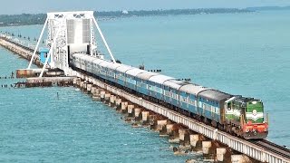 Indias MOST DANGEROUS Rail BRIDGE PAMBAN Rameswaram [upl. by Ajram]