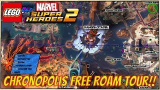 LEGO Marvel Super Heroes 2  A Free Roam Tour of Chronopolis All 18 Locations [upl. by Anam682]