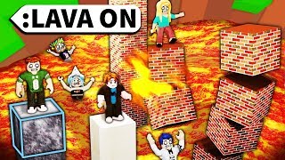 Roblox Admin BUILD to survive LAVA RISING [upl. by Ramoh]