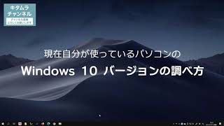 どこよりも詳しく解説！Windows 10 のバージョンを確認する方法 [upl. by Nitneuq634]