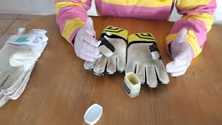 Add grip to your Goalkeeper Glove using Vaseline [upl. by Suehtomit182]