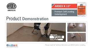 ARDEX K 13™ Choose Dual Water  Demonstration [upl. by Sternlight]