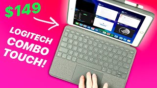 Logitech Combo Touch  Review  BEST Keyboard Case with Trackpad for iPad 7th generation  Air [upl. by Yelsnik]