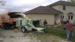 2002 Woodmans Chipper Demo 1 [upl. by Assirrec]