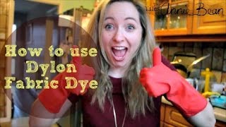 How to use dylon handwash fabric dye Do It Yourself  Annie Bean [upl. by Osicnarf]