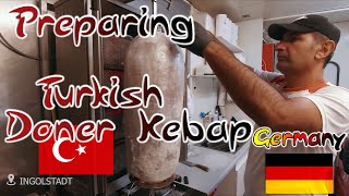 How to make Döner Kebap  Turkish Food in Germany [upl. by Nyltac]