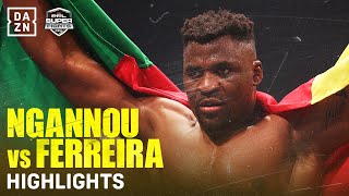 FIGHT HIGHLIGHTS  FRANCIS NGANNOU VS RENAN FERREIRA [upl. by Schumer294]