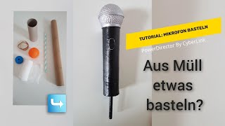 Tutorial Mikrofon basteln  DIY how to craft a microphone [upl. by Ahtis]