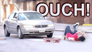 Falling Off My Skateboard Prank [upl. by Relyhs952]