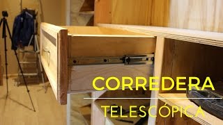 como hacer cajones con correderas telescopicas [upl. by Doowle]