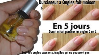 DIY Durcisseur à Ongles fait maison durcit fait pousser les ongles et les fortifie 2 en 1 [upl. by Oiruam671]