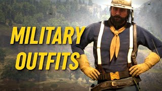 MILITARY OUTFITS Red Dead Online US Army Outfit amp Civil War Outfits [upl. by Anoval]