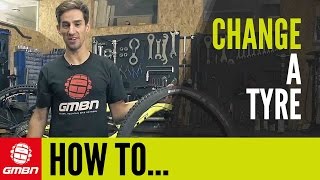 How To Change An MTB Tyre  Mountain Bike Maintenance [upl. by Damien]