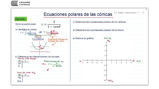 Ecuaciones polares de las cónicas [upl. by Choo]