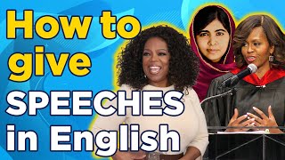 Speeches to IMPROVE your English  5 Secrets for Public Speaking [upl. by Joses]