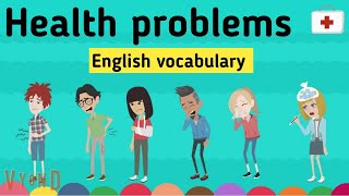 Health problems in English  medical vocabulary  Learn English  Sunshine English [upl. by Rab]