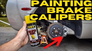 HOW TO PAINT BRAKE CALIPERS  THE QUICKEST amp EASIEST WAY  DriveHub [upl. by Novick]