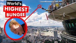 Worlds Highest Bungee Jump  233 meters 764 ft [upl. by Anurag]