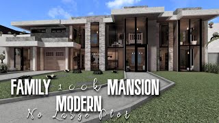 Modern Family Mansion 100k Roblox Bloxburg  No Large Plot [upl. by Poler]