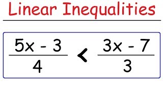 How To Solve Linear Inequalities [upl. by Gard386]