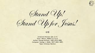 618 Stand Up Stand Up for Jesus  SDA Hymnal  The Hymns Channel [upl. by Nylaehs323]