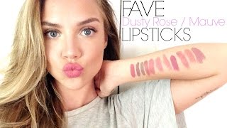 Fave MAUVE amp DUSTY ROSE Lipsticks  TRY ON [upl. by Reahard]