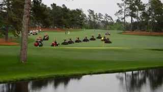 Masters Practice Round  Mowing 15 [upl. by Nessaj]