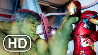 Marvels Avengers Hulk Vs Iron Man Fight Scene HD [upl. by Yoong]