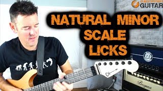 Natural Minor Scale Guitar Licks [upl. by Taima]