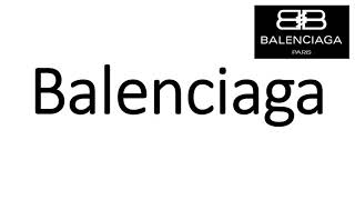 How to Pronounce Balenciaga CORRECTLY [upl. by Enaywd659]